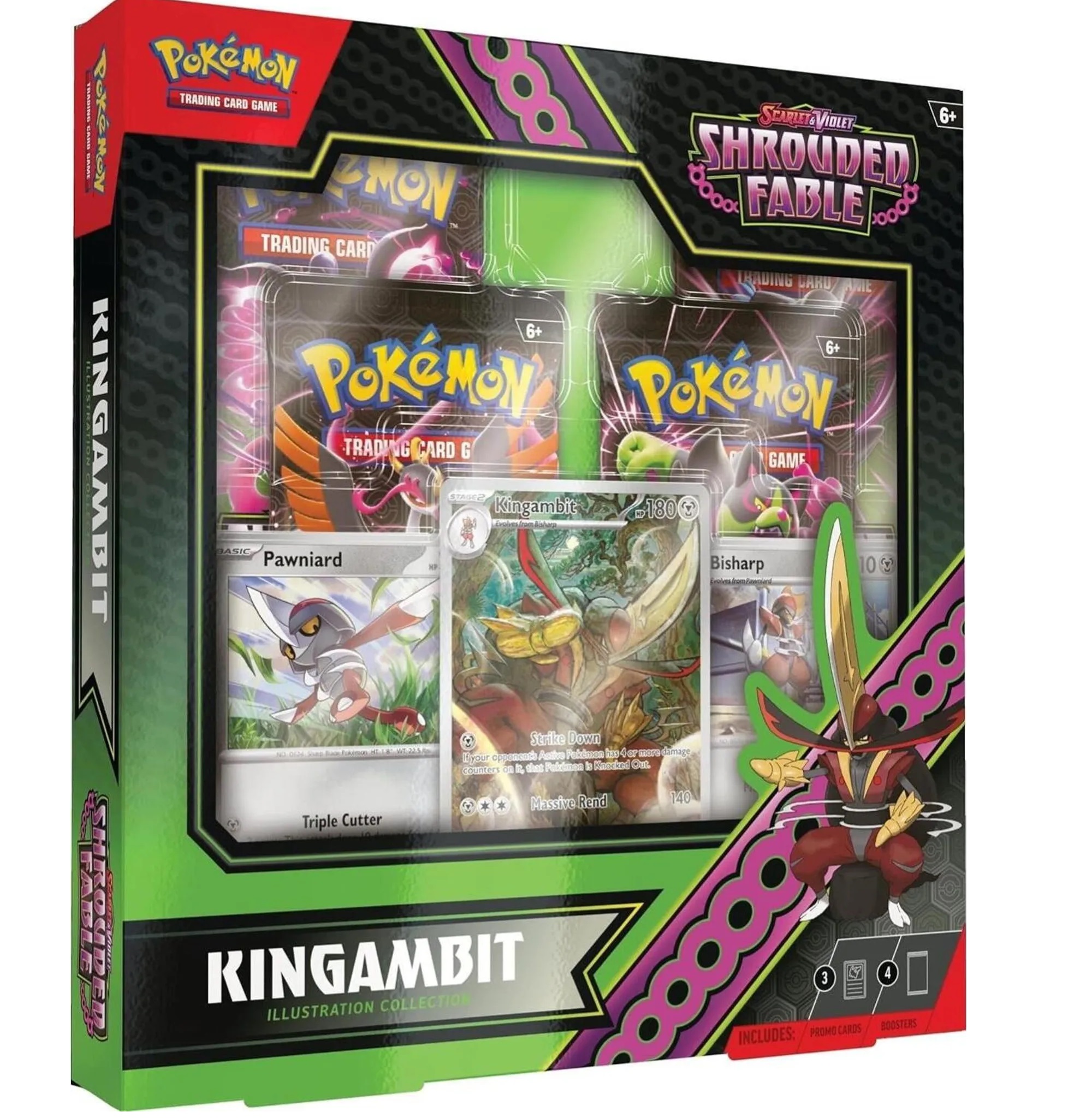 Pokemon KP06.5 - Nebel der Sagen - Illustration Collection Kingambit (Englisch)