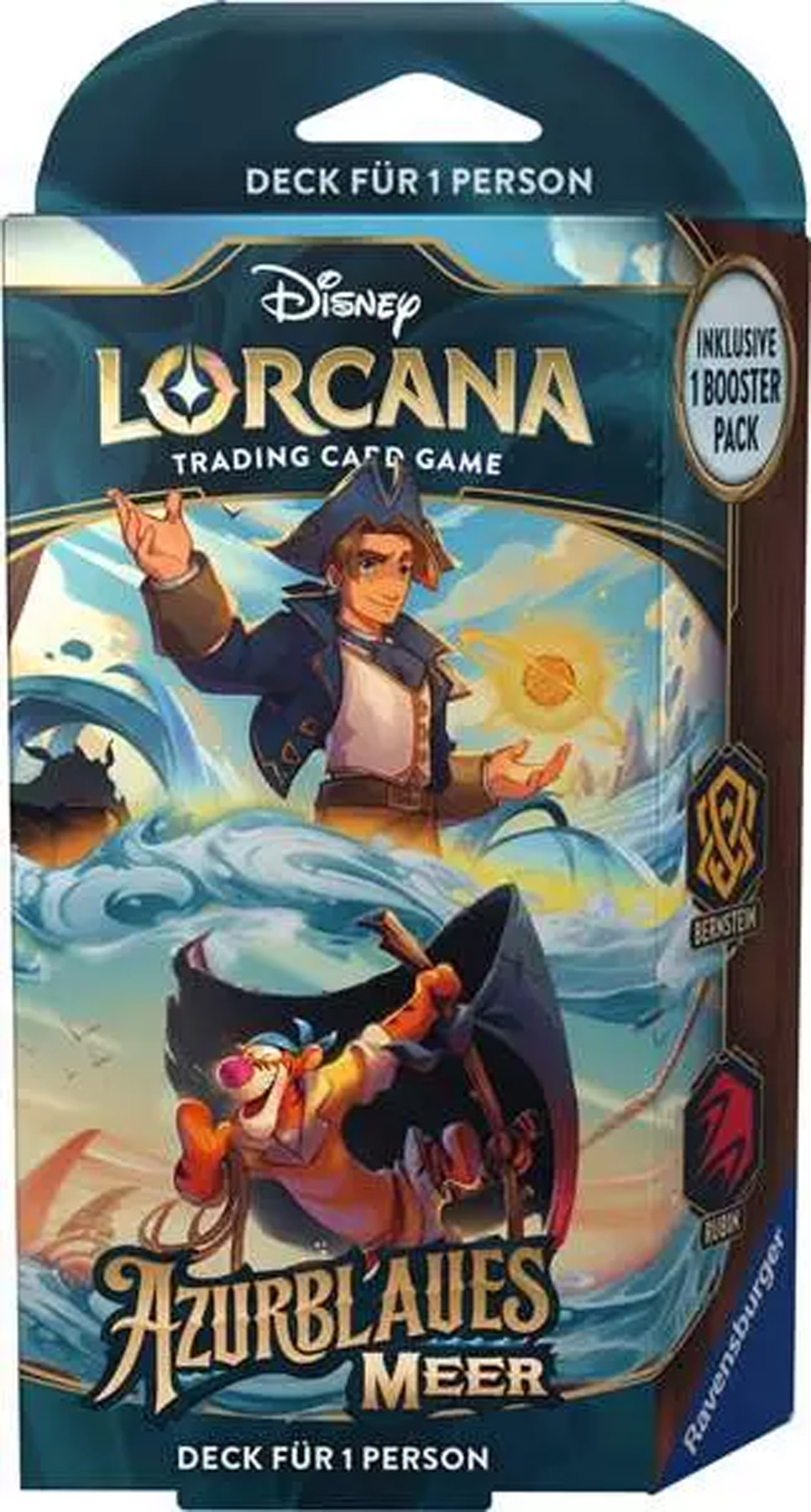 Azurblaues Meer - Bernstein und Rubin Deck (Deutsch)