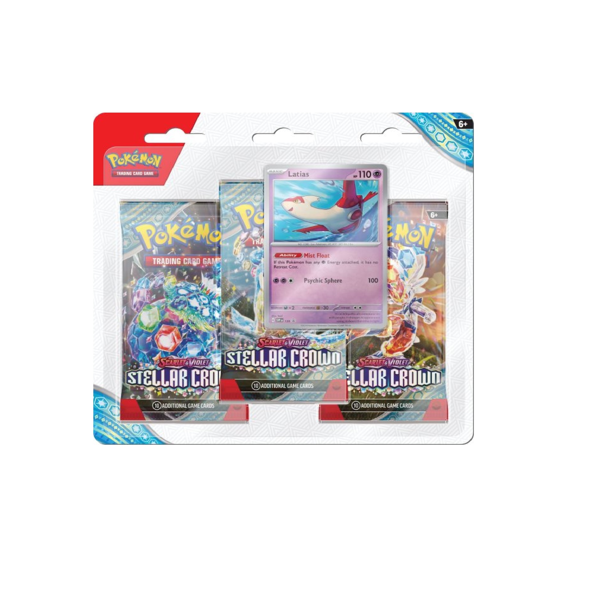 Pokemon SV07 Stellar Crown 3er Blister (Englisch)