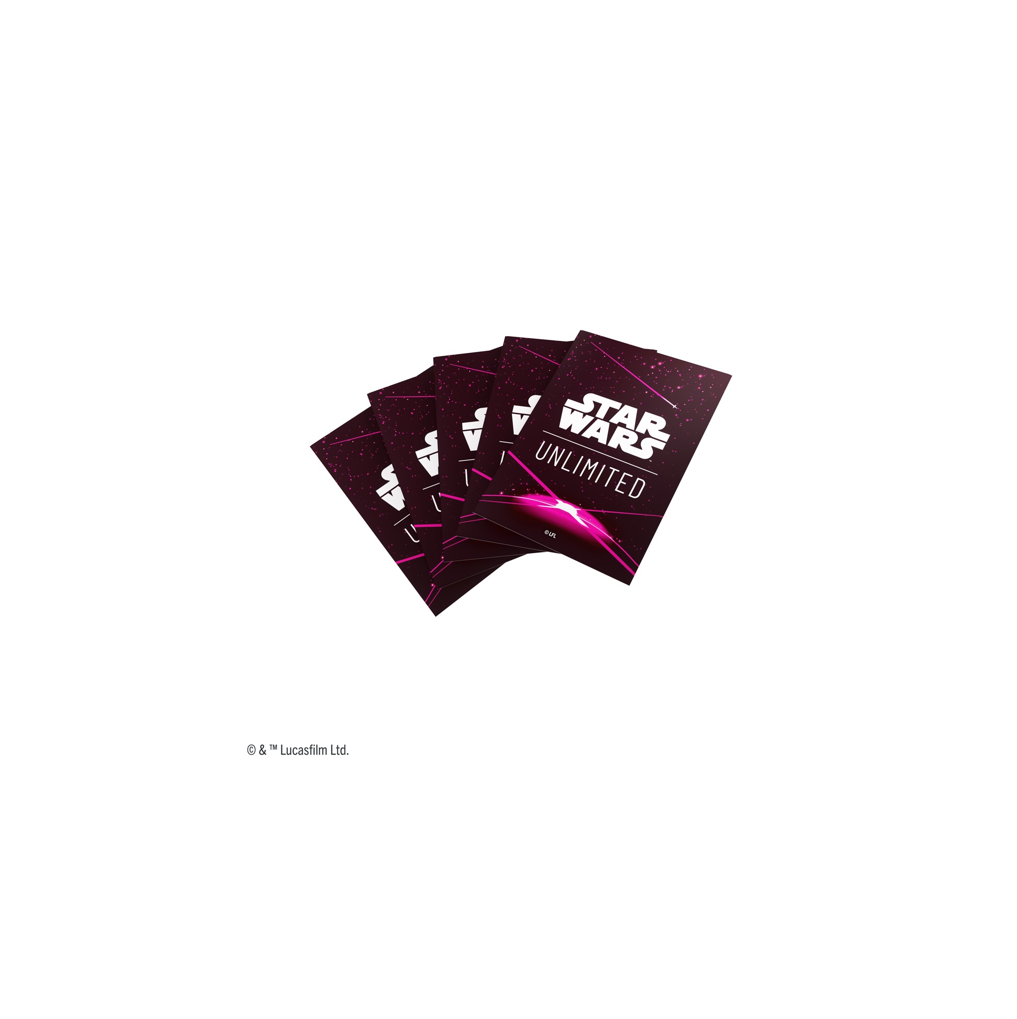 Star Wars Unlimited Art Sleeves-Card Back Magenta