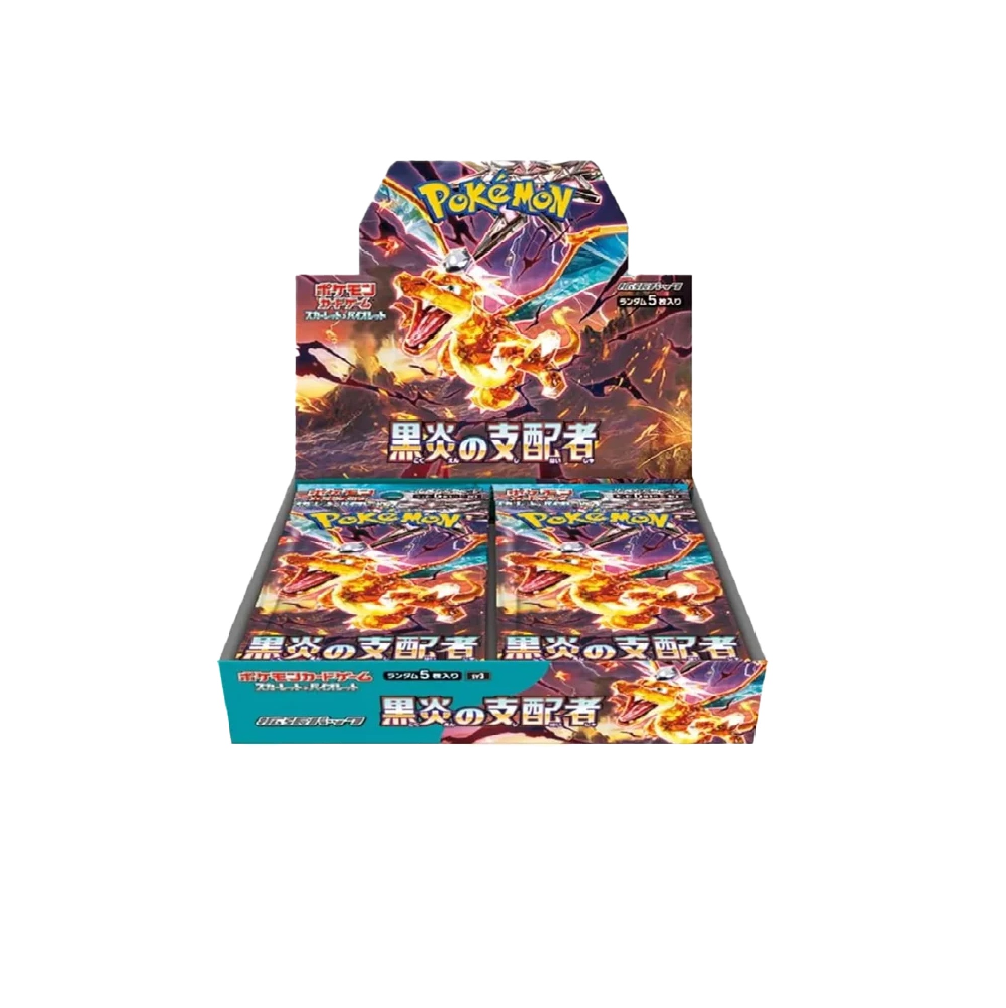Pokemon Ruler of the Black Flame Display Japanisch