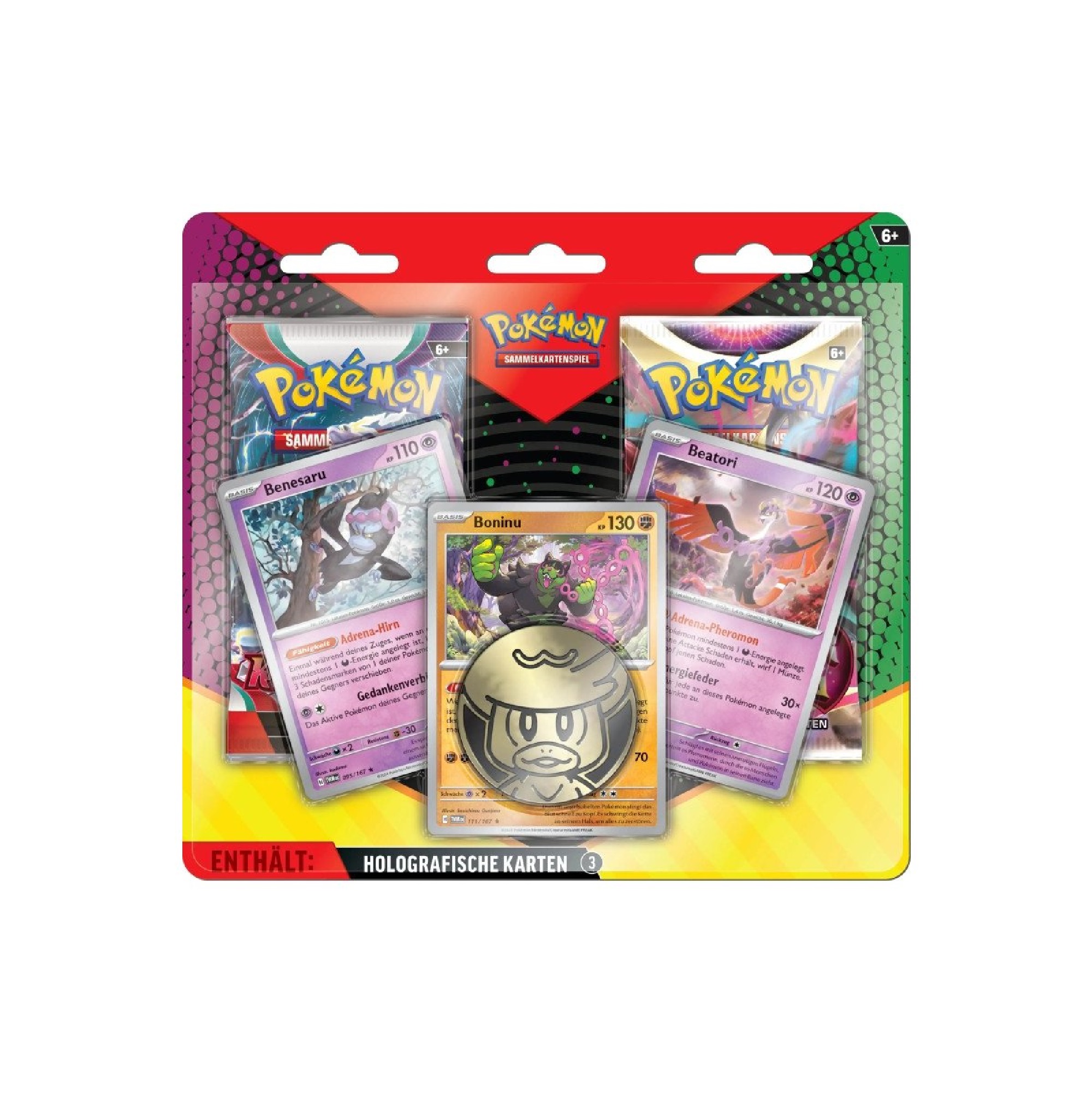 Pokemon Enhanced 2-Pack Blister - Boninu, Benesaru & Beatori (Deutsch)