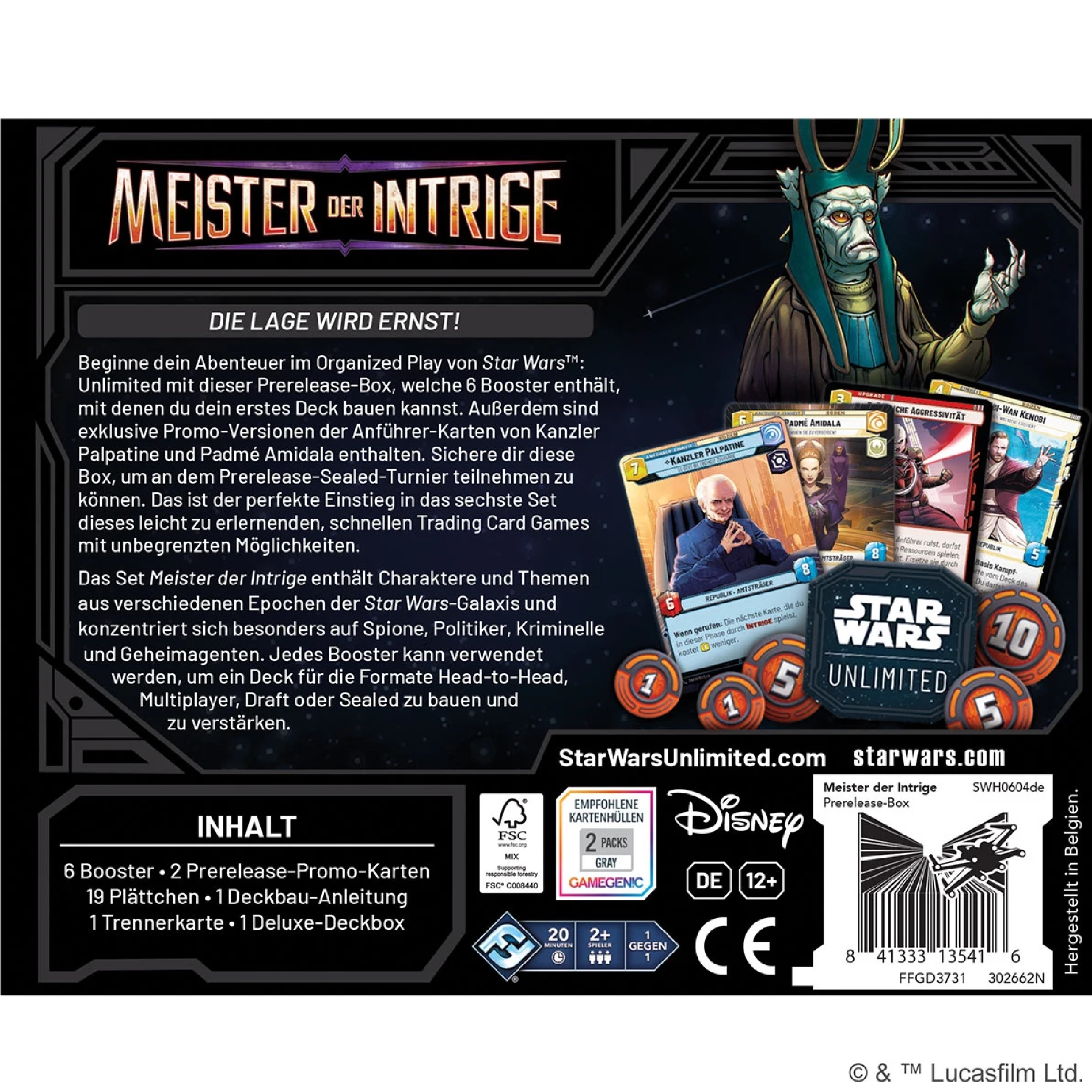 Star Wars Unlimited - Meister der Intrige - Pre Release Box (Deutsch)
