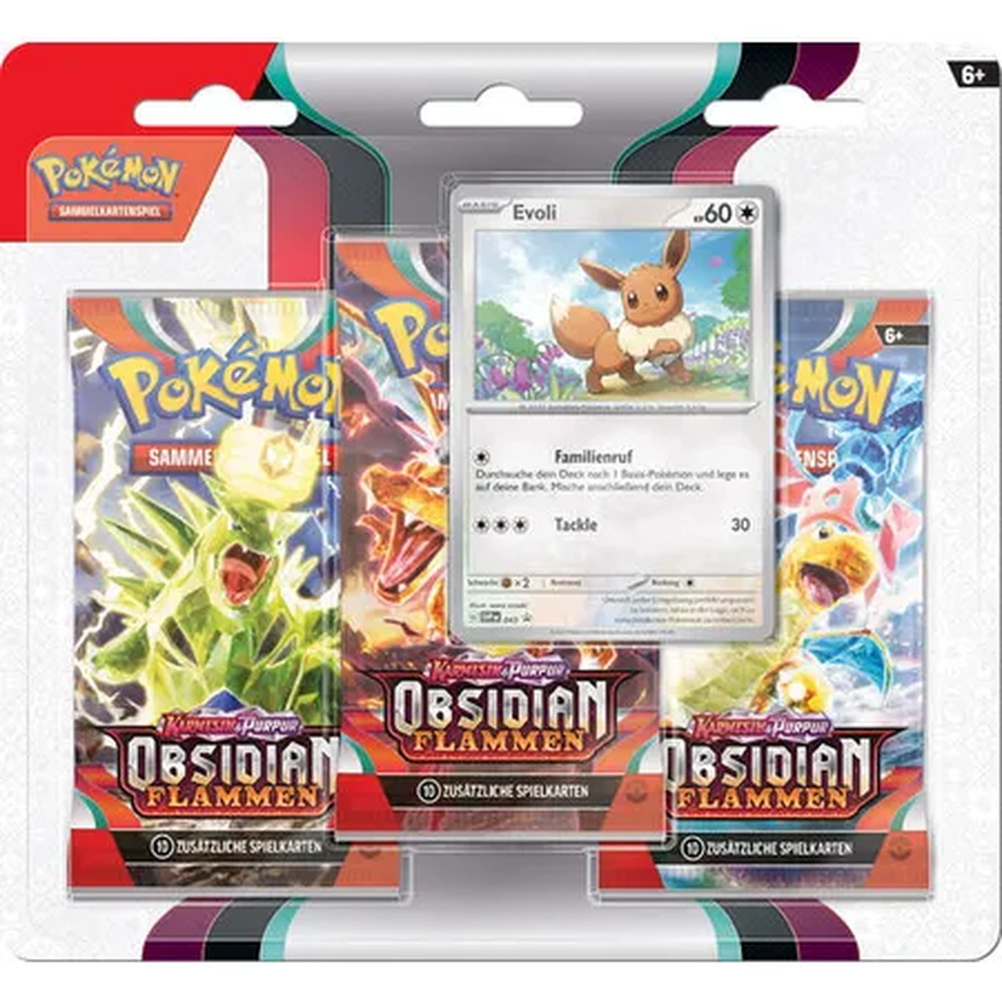 Pokemon SV03 Obsidianflammen 3er Blister Englisch